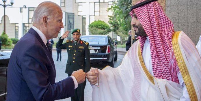 Biden Saudi fist bump