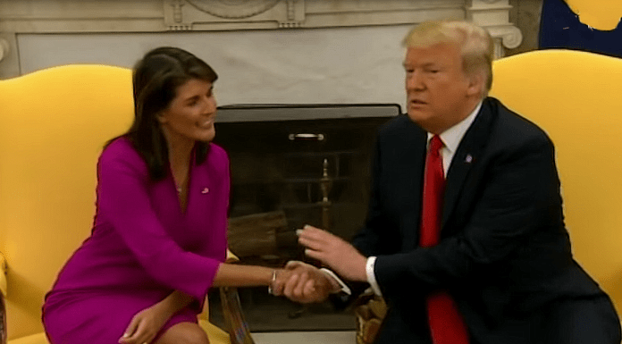 Nikki Haley and Donald Trump